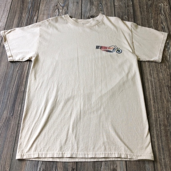 HOT Springs Rally Arkansas Tan Medium Tee Shirt - Picture 2 of 6